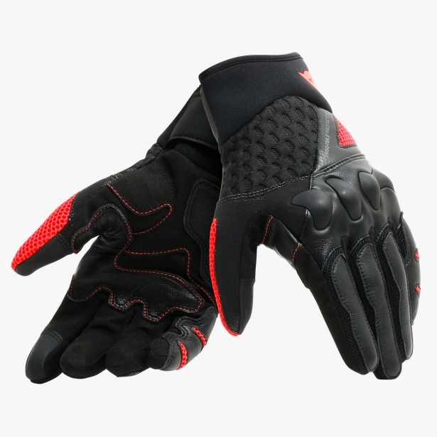 Dainese X-Moto Gloves Black Fluo Red : Delivery in 5 days
